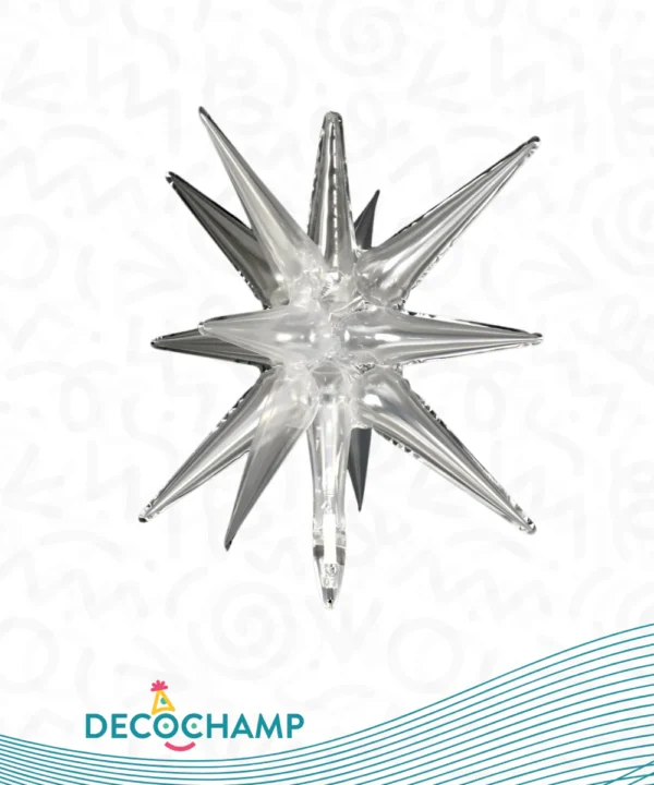 DECO STARBURST CLEAR BALLOON 22IN BY DECOCHAMP